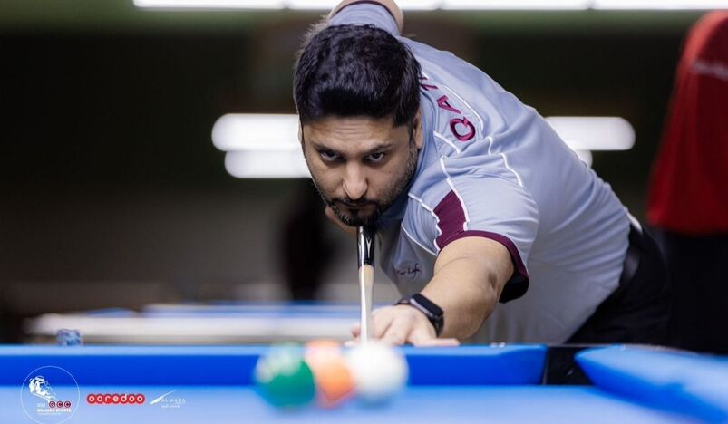 Qatari player Bashar wins gold in the billiards tournament